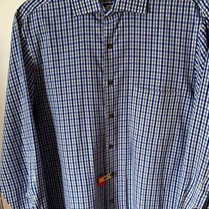 Van Heusen Men’s Checked Shirt, size 15½/32-33
